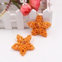Estrellas decorativas de ratán 5 uds. 10