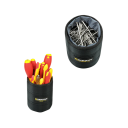 Estuche de herramientas para cinturón duradero Bolsa de cintura reforzada para tornillos y clavos Organizador multifuncional para reparaciones del hogar Bolsa de trabajo 4