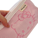 Estuche de lápices de dibujos animados de Hello Kitty de 2 capas para niños, estuche escolar de gran capacidad, bonito regalo para niñas, material de estudio y oficina. 5