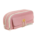 Estuche de lona para lápices 210x110x75 mm Bonito y práctico estuche de gran capacidad de apertura. Bolso para estudiantes, neceser y bolsa de viaje. 2