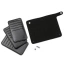 Estuche de viaje para documentos de ecopiel Hojas interiores con bolsillos para tarjetas Cierre con botón de presión Superficie 4