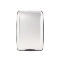 Estuche de viaje para documentos y tarjetas de aleación de aluminio Construcción rígida con tapa abatible y pestillo Dimensiones compactas 5