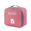 Estuche de viaje vacío 25x22x12 cm Caja médica grande Botiquín de primeros auxilios para viajes Farmacia a domicilio Organizador de medicamentos 4
