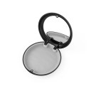 Estuche para alineadores y prótesis dentales con espejo 9 x 9 x 2 cm plástico negro con interior de color para almacenar alineadores 4