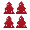 Estuche para cubiertos navideños - árbol 4 piezas V132 1