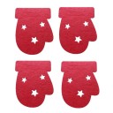 Estuche para cubiertos navideños - guantes 4 uds. 1
