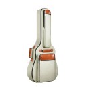 Estuche para guitarra con doble correa Acolchado interior de algodón Funda protectora para transportar el instrumento Colores neutros Cómodo de llevar 6