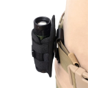 Estuche para linterna giratorio 15 x 5,5 cm Rotación de 360° Soporte universal para cinturón Material duradero Exterior Senderismo Uso táctico Ajuste seguro 2