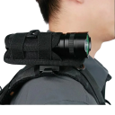 Estuche para linterna giratorio 15 x 5,5 cm Rotación de 360° Soporte universal para cinturón Material duradero Exterior Senderismo Uso táctico Ajuste seguro 3