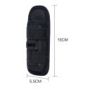 Estuche para linterna giratorio 15x5,5 cm Colores neutros Porta linterna con clip giratorio 360° Funda de cinturón para linternas 6