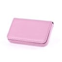 Estuche para tarjetas de visita y tarjetas de cuero sintético con tapa abatible Corte arqueado para fácil extracción Bordes cosidos 7
