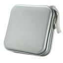 Estuche portátil para 40 CD y DVD con cremallera, organizador de discos cuadrado, soporte para discos, almacenamiento de CD para el hogar 6