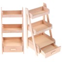 Étagère en bois pour poupée 3