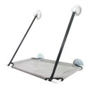 Étagère suspendue lit avec ventouses pour verre et sangles en nylon pour animaux de compagnie Dimensions 50 x 30 cm, longueur des sangles 45 + 25 cm 6