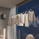 Étendoir à linge rétractable en acier inoxydable 4,2 m Auto-adhésif au mur Capacité de charge élevée 20 kg Séchoir à linge Utilisation intérieure et extérieure 4