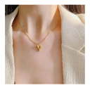 Ethereal Set RVS 316 Halsketting en Oorbellen Hart Motief Waterdichte Trendy Sieraden Huwelijk Jubileum Cadeau 2