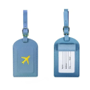 Etichetă de adresă pentru valiză cu însemnare 11×7 cm din piele PU identificare bagaj pentru călătorie 6