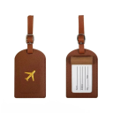 Etichetă de adresă pentru valiză cu însemnare 11×7 cm din piele PU identificare bagaj pentru călătorie 7