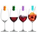 Etichetta per bicchieri ananas 6 pz 2