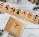 Etichette con motivo natalizio 7,5 x 5 cm 50 pz 2