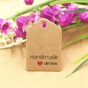 Etichette regalo con scritta 100 pz 2