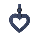 Etiqueta de dirección para equipaje en forma de corazón de cuero PU, etiqueta identificativa para maleta, bolso de viaje o mochila 6