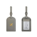 Etiqueta de endereço para mala de viagem com inscrição 11×7 cm em pele PU identificativa 4