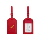 Etiqueta de endereço para mala de viagem com inscrição 11×7 cm em pele PU identificativa 5