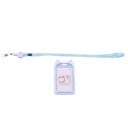Etiqueta para cartão com orelhas de gato 8,5 x 5,5 cm Estojo para identificação com janela transparente Retrátil para escola e trabalho 10