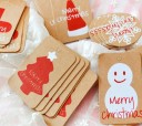 Etiquetas de papel para nombre navideñas, 30 unidades 1
