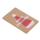 Etiquetas de papel para nombre navideñas, 30 unidades 2