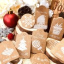 Etiquetas navideñas con nombre 50 uds C611 2