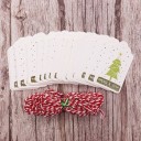 Etiquetas navideñas con nombre 50 uds C617 7