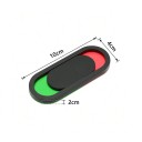 Étiquette coulissante pour porte 10 x 4 cm Signalisation coulissante verte rouge Étiquette autocollante pour la vie privée Bureau chambre toilette 2