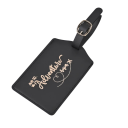 Étiquette de voyage pour valise avec inscription Adventure en cuir PU, étiquette d'identification pour bagages avec sangle pour marquer les valises et sacs de voyage 1