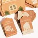 Étiquettes de Noël 50 pcs C611 3