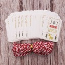Étiquettes de Noël 50 pcs C617 9