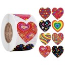 Étiquettes en forme de cœur autocollantes 500 pcs 5