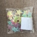 Étoiles adhésives lumineuses pour mur 100 pcs 6