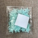 Étoiles adhésives lumineuses pour mur 100 pcs 9