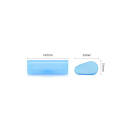 Étui à lunettes en plastique 14,7 x 5,4 x 3,1 cm Boîte de rangement durable pour lunettes de lecture et lunettes de soleil Conception compacte 5