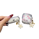 Étui à motif floral pour AirPods 1/2 avec porte-clés Étanche Résistant aux rayures et aux chocs Ajustement parfait pour une utilisation facile 4