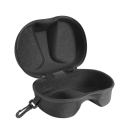 Étui de lunettes de plongée EVA étui de voyage résistant avec fermeture éclair et mousqueton pour la plongée, le snorkeling, la natation, protection 2