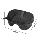 Étui de lunettes de plongée EVA étui de voyage résistant avec fermeture éclair et mousqueton pour la plongée, le snorkeling, la natation, protection 3