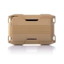 Étui de voyage en aluminium pour documents et cartes de paiement avec protection contre le scan Étui rigide avec surface striée 10,4 x 6,8 x 6