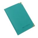 Étui de voyage pour documents avec pochettes transparentes et compartiments pour cartes Coins métalliques Bords cousus Cuir PU Dimensions 10,2 x 14 12