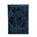 Étui de voyage pour passeport et documents en cuir PU Motif en relief de roses sur toute la surface Dimensions 14,2 x 9,8 cm 5