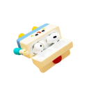 Étui en silicone 3D unique pour AirPods 1 2 Boîte à lait dessinée Protection contre les rayures, les chocs, la poussière et l'ouverture accidentelle des écouteurs 2