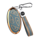 Étui en TPU pour clé à distance 5 boutons avec porte-clés pour Hyundai IONIQ 6, Grand Prix GN7, Kona 3