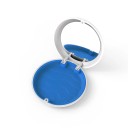 Etui für Zahnspangen und Zahnprothesen mit Spiegel 9 x 9 x 2 cm Kunststoff weiß mit buntem Innenraum zur Aufbewahrung von Alignern 3